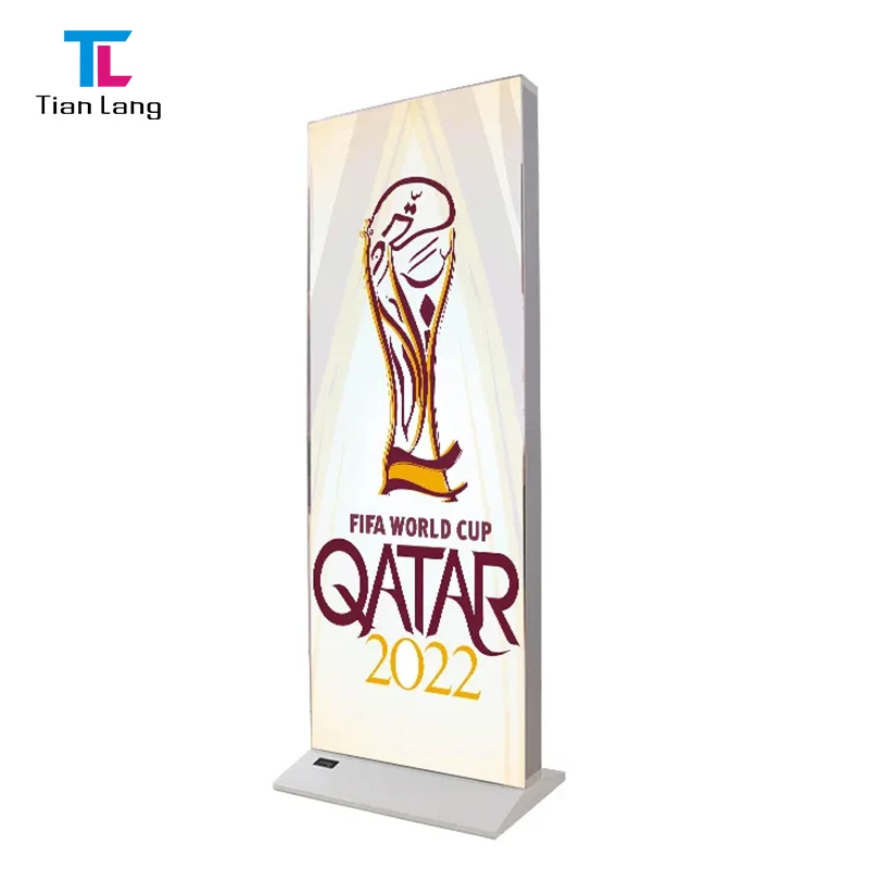 TianLang Висококачествено Основа 100*200см Зарежаема Батерия Колесна Енергия Показване На Под SEG Рекламна Светла Кутия