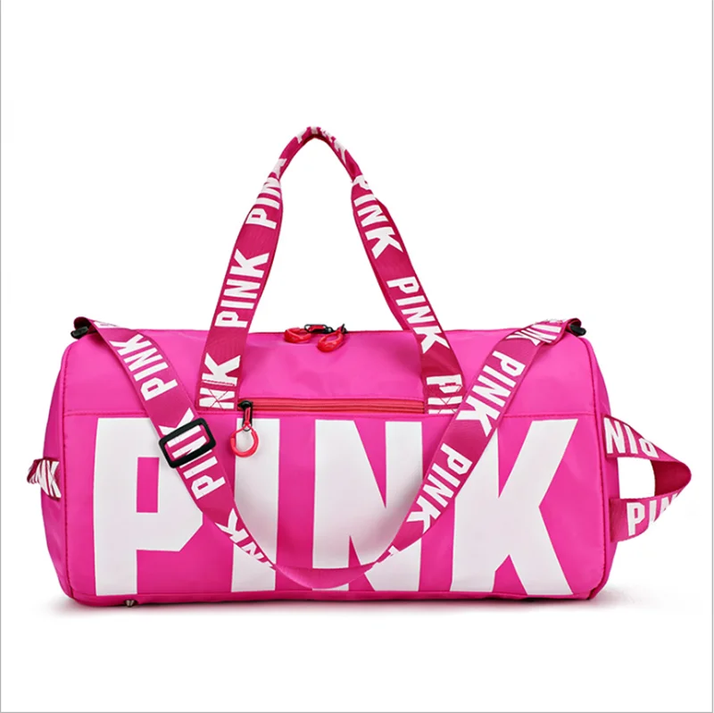 pink spend the night bag