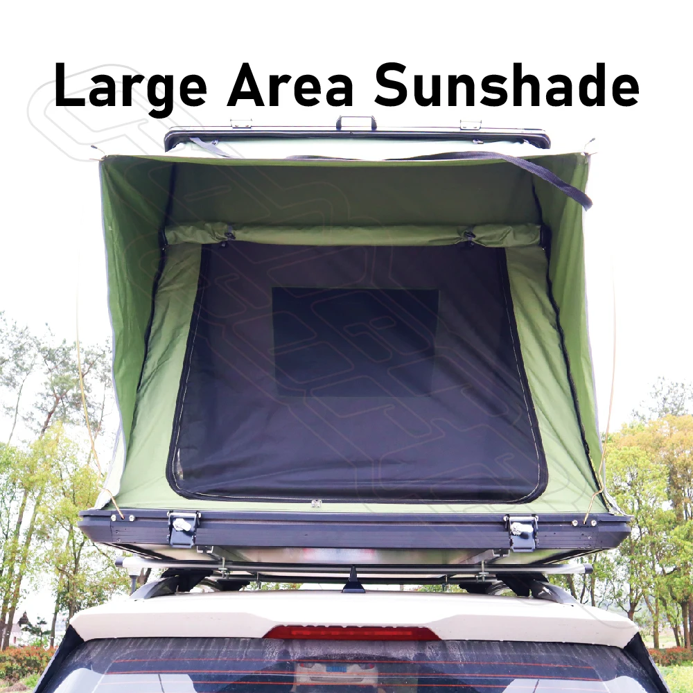 Camping Aluminum Rooftop Tent Car Triangle Clamshell Hard Shell Roof ...