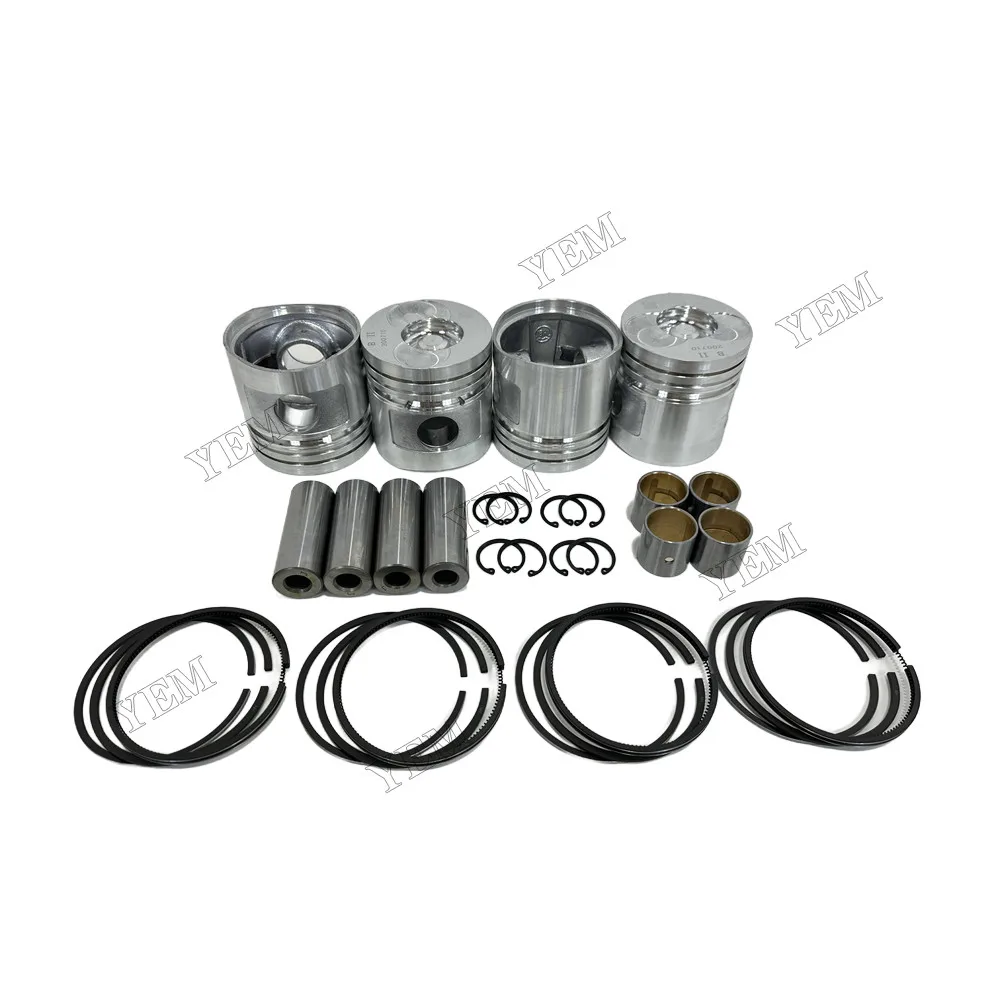 Piston Set With Rings Fit for Xinchai A490BPG Engine 4