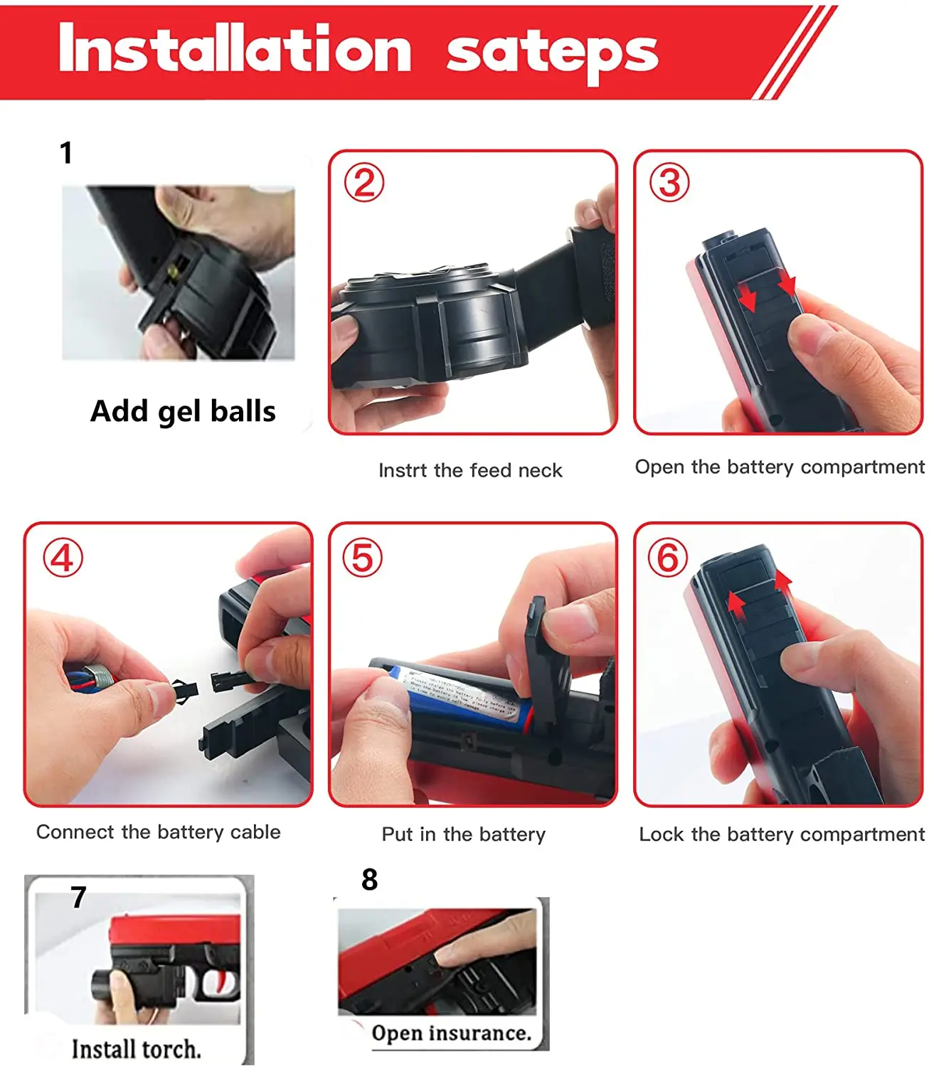 Оптовая продажа 2022, игрушечные пистолеты Kopetoy Glock, пистолет, электрический гелевый бластер, шарик TikTok, стильная поддержка, цветные игрушечные пистолеты на заказ