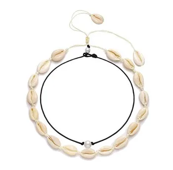 Cavigliera Braccialetto Con Conchiglie Cowrie Fatto A Mano - Gioiello Hawaiano Regolabile Per Donna E Ragazza, 19-32 Cm