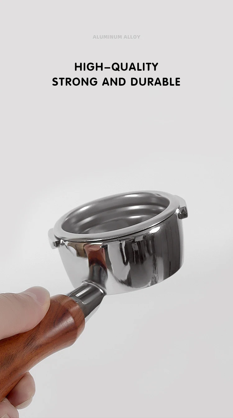 Gaggia Portafilter Espresso Machine Accessories Naked Soild Wood Barista Tools 58mm Coffee