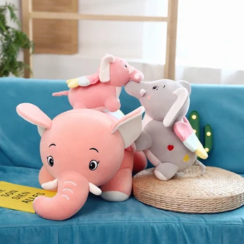 Soft 30 cm Big Ears Stuffed Plush Elephant Toys Elephant With Birthday Cute Plush Elephant Toy Doll