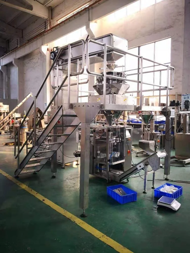 CE автоматическая упаковочная линия для табака Z кормушка-ведро многоголовочные весы