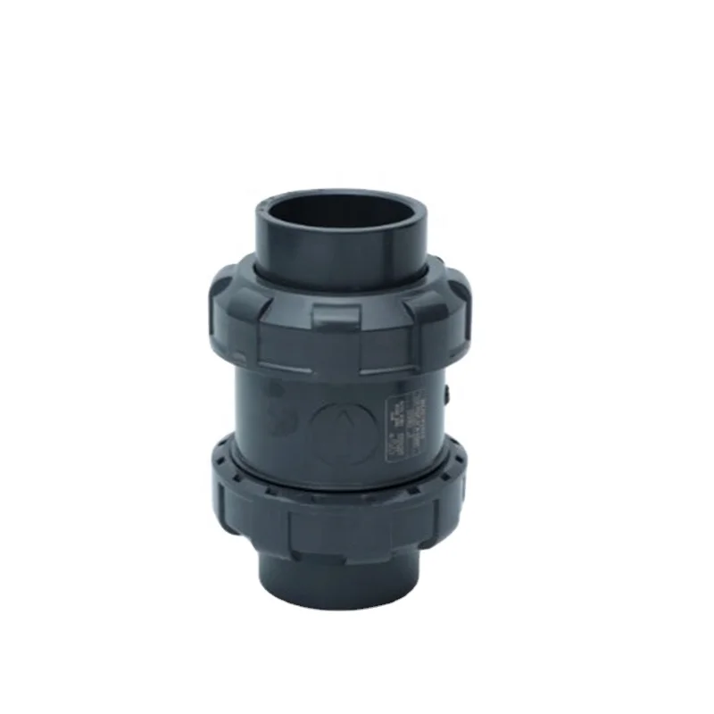 1/2in-4in DN15-DN50 20mm-63mm pvc upvc plastic true union ball check valve