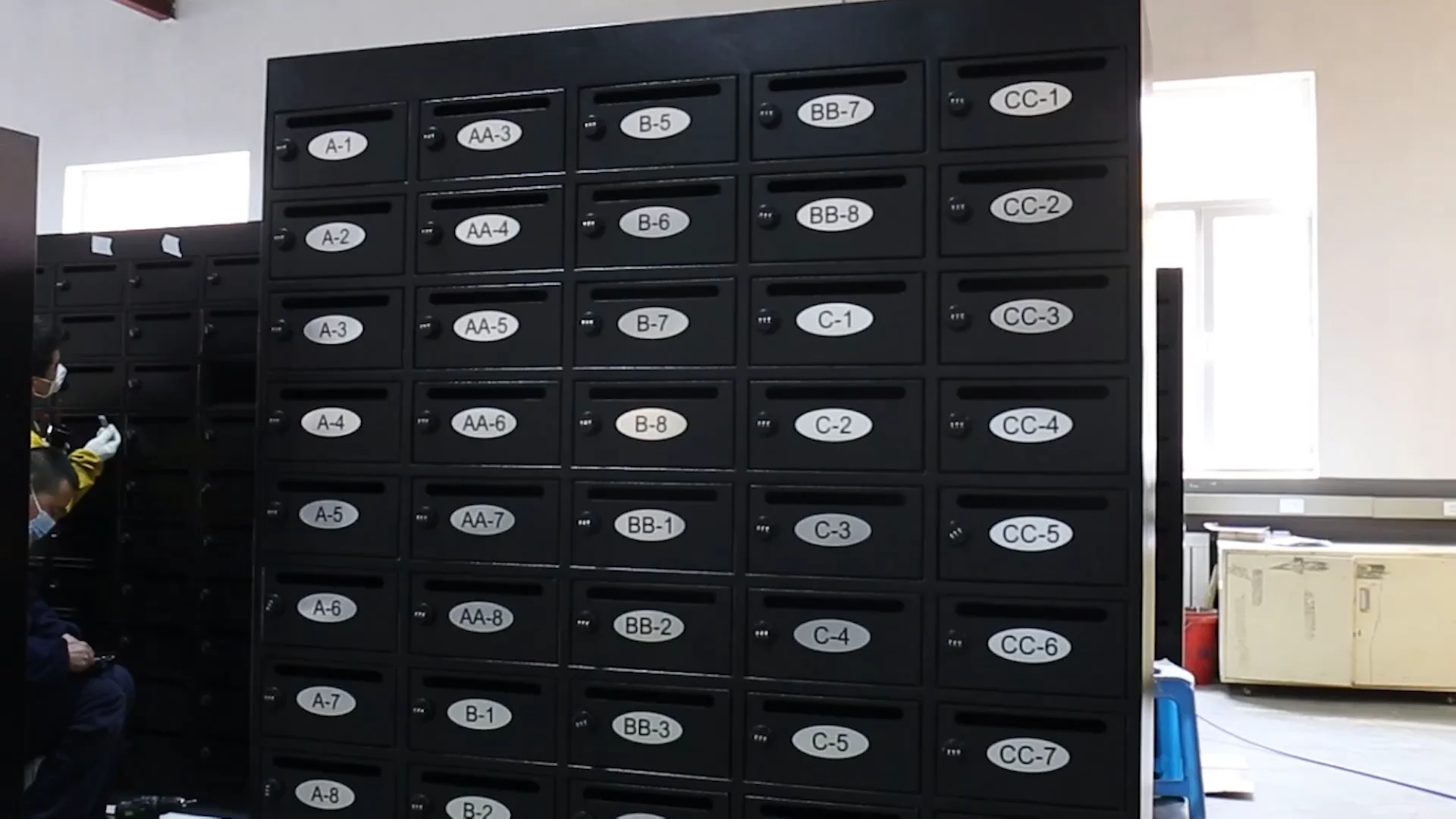 Smile Customized Outdoor Mailboxes Stainless Steel Commercial Cluster