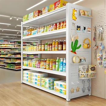 Custom Multi-layer Storage Large Storage Shelf Supermarket Shelves Green Standing Floor Living Room Bedroom Kitchen Metal Racks