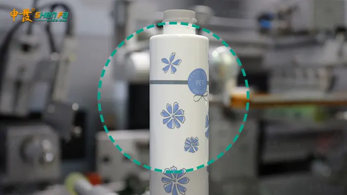 Fully Automatic Two Colors Screen Printing Machine for Bottles and Tubes with 25 pcs/minute Speed and 15-80mm Printing Size