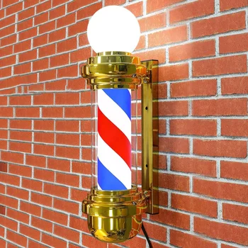 Professional Waterproof Barber Pole Light for Fast Delivery Hair Salon Turn LED Salon Sign Light Made in China