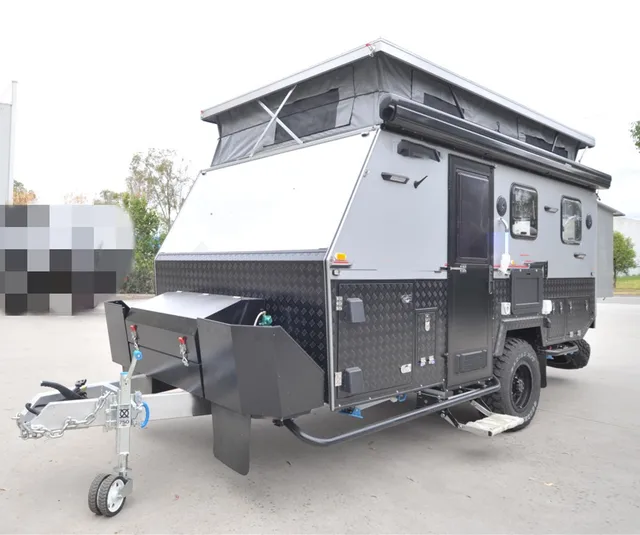 13FT Camper Caravan and Rv for Sale Pop top Off Road  with Bathroom and Kitchen Exterior Accessories Shower room