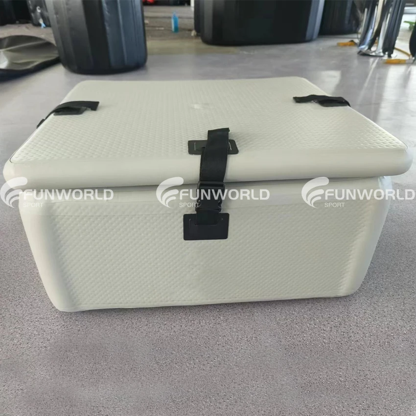 Outdoor Portable Inflatable Drop Stitch Fish Packing Box Ice Insulated Ice  Chest Cooler Box