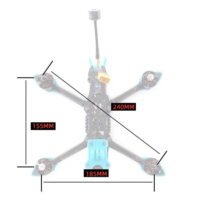 5inch Sports 4S Freestyle Drone FPV RTF - High Speed Racing