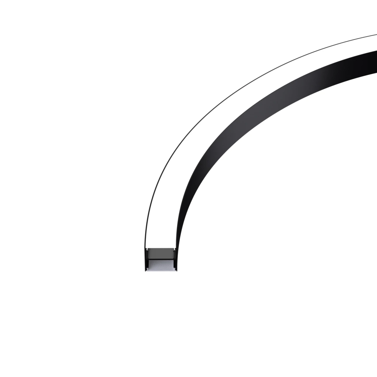 LEDWIDE Circular or Ring 50mm Aluminum Profile Led Light for Commercial