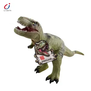 Chengji Kids Animal Model Play Set Vinyl Toy Light up Simulation Sound Effect Dinosaur Toys for Children