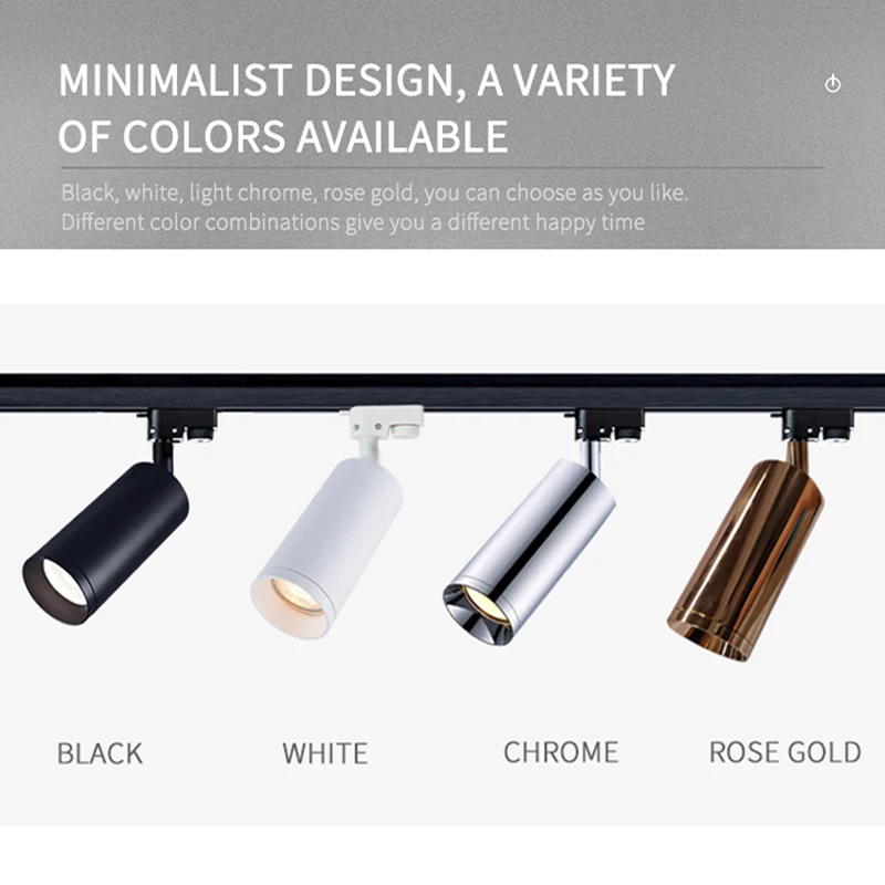 TOSEO Custom Rail Light Surface Mounted Spotlight Adjustable GU10 Led Track Lights Aluminum 90 Modern Aluminum Frame Tracklight