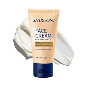 Private Label Organic Vegan Sweet Almond Facial Hair Remove & Skin Hydrating Face Cream Firming Nourishing Moisturizer