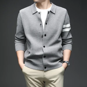 Factory Direct Sale of Men's Sweaters. Spring and Autumn Knitted Cardigans for Men. Business Casual Men's Knitted Shirts.