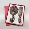 Vintage Metal Mirror Comb Set 5