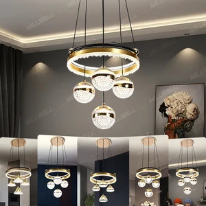 Indoor Lighting Led Chandelier Pendant Light Acrylic Home Decoration Ceiling Lamparas De Techo