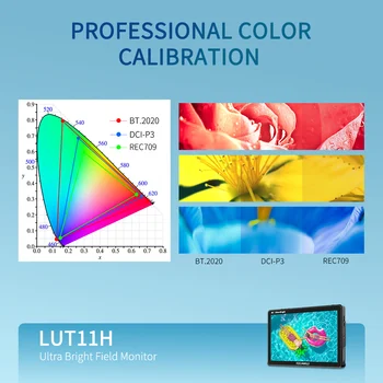 FEELWORLD LUT11H Studio Kit Camera Monitor 10.1" 4K 2000nit  V-Lock Support DSLR Field Monitor Custom Firmware Direct Factory detail image