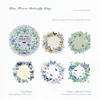 Blue Flower Butterfly Wreath