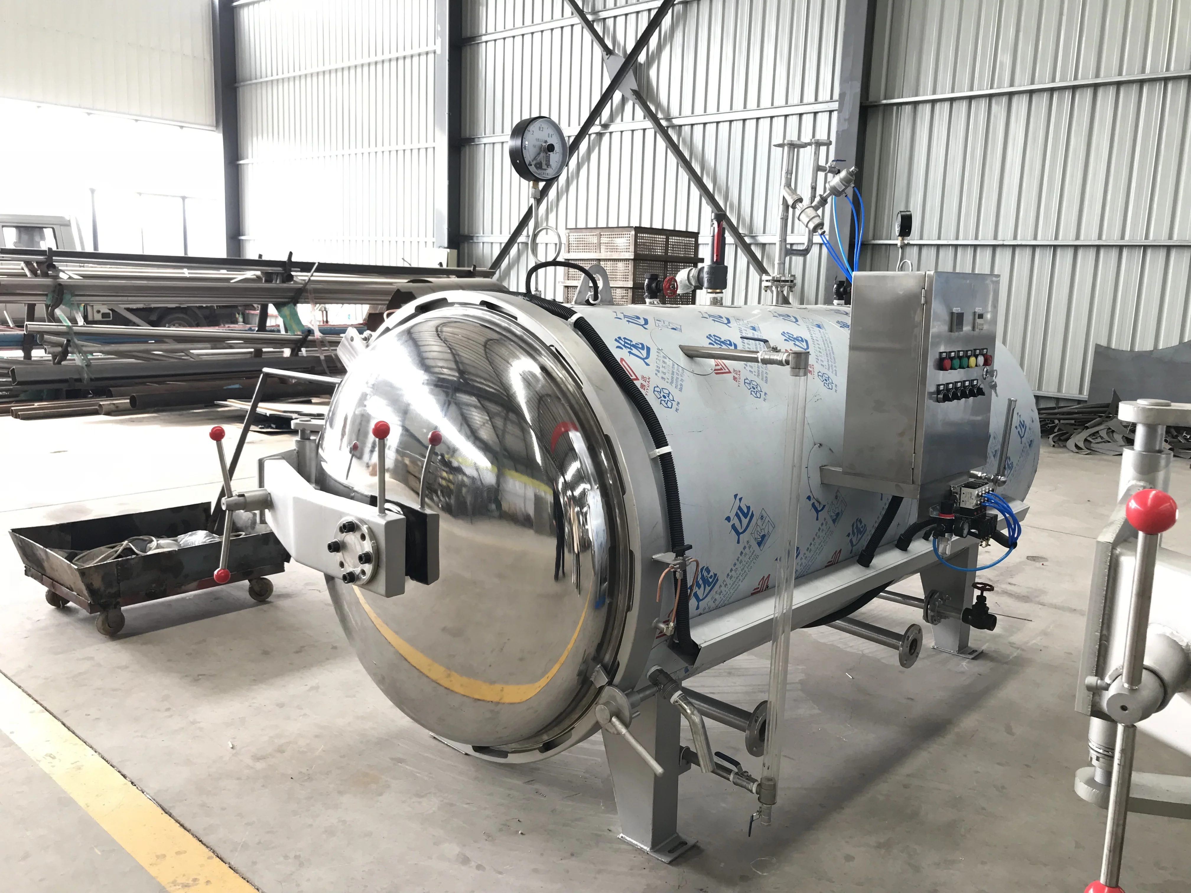 Industrial Steam Food Sterilizer Retort Machine for Sardines Tuna Canning Plant