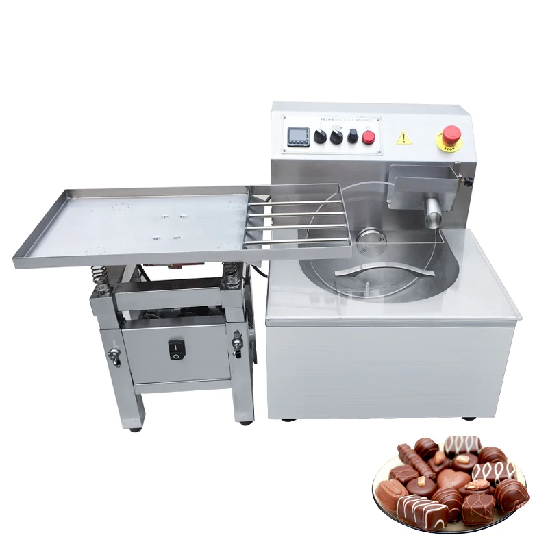 Mini Chocolate Tempering Machine Small Automatic 5 kg Mold Enrobing Coating Moulding Melting Machinery Chocolate Making Machine