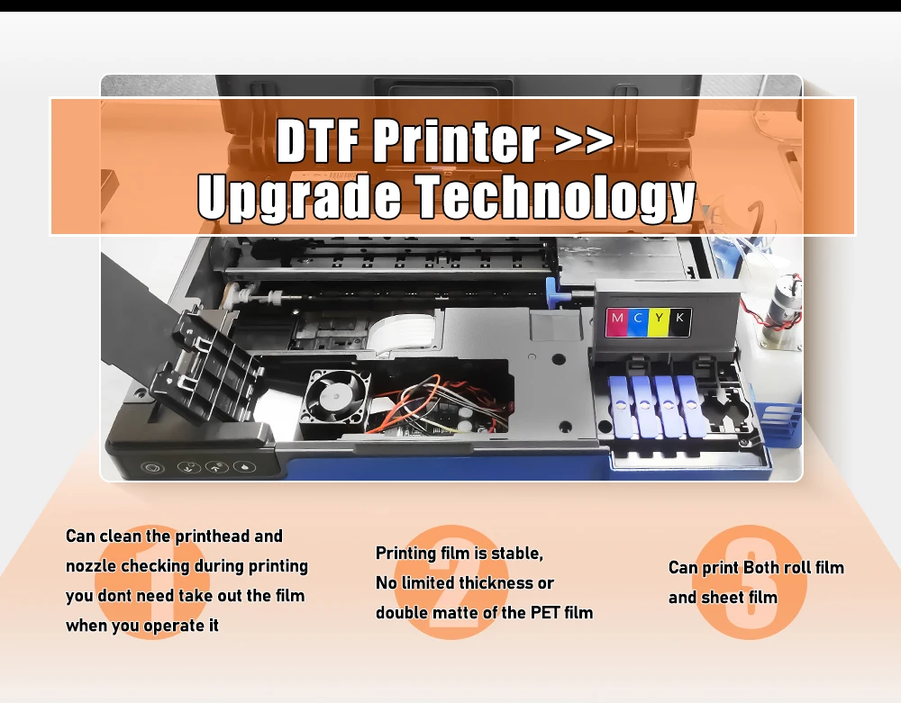 Easy to Operate  Dtf A4 Printer Tshirt Printing Machine Dtf Ink  Xp600 Dtf Printer with Oven and Heat Press Machine