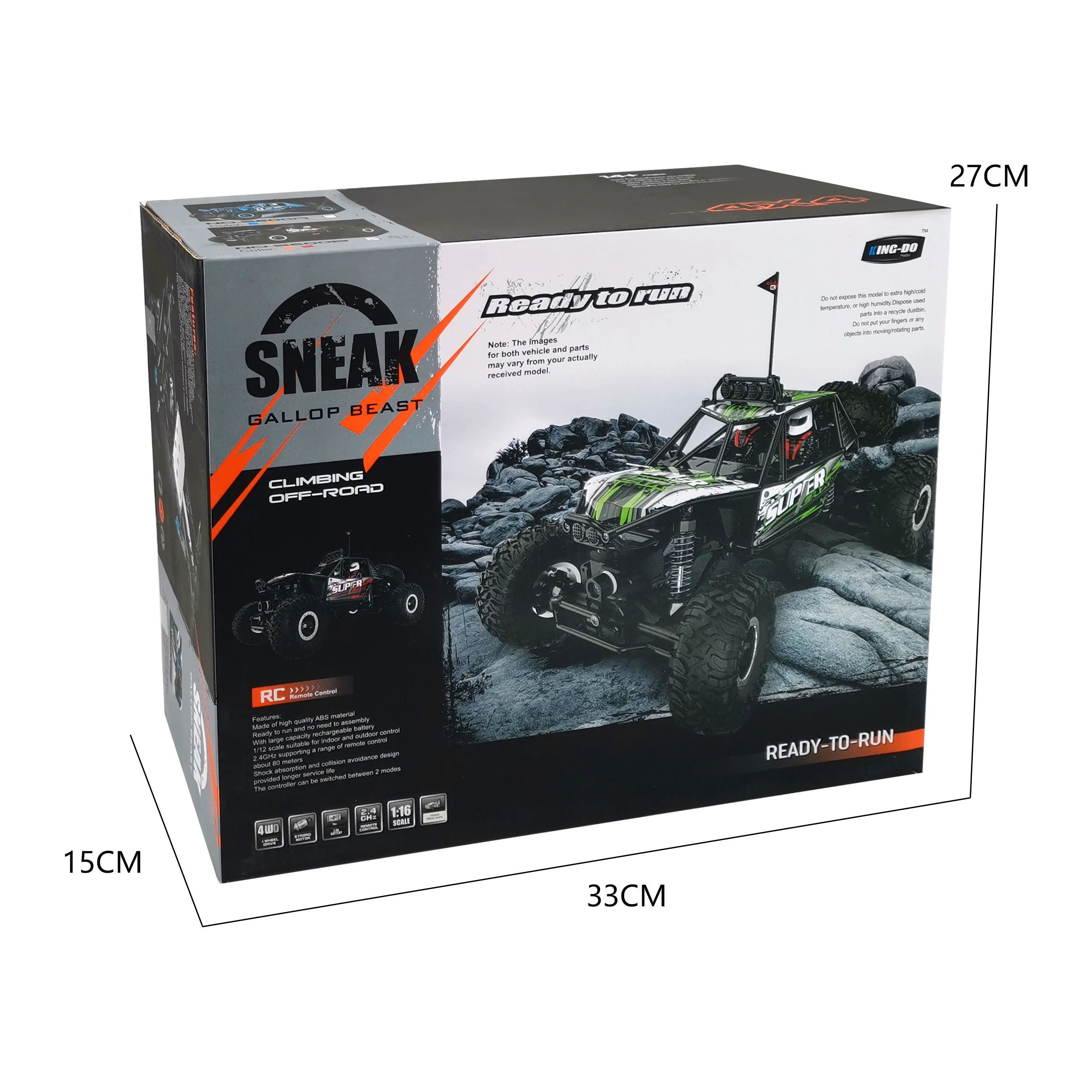 送料無料1/16スケールクライミング2.4Ghzラジコン玩具ロッククローラー