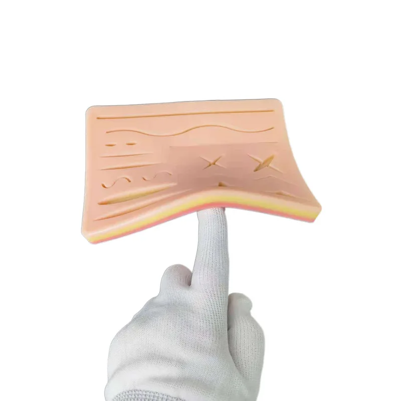 Многоразовая силиконовая прокладка для швов для инъекций, тренировочная хирургическая тренировочная прокладка, набор для студентов, медсестер