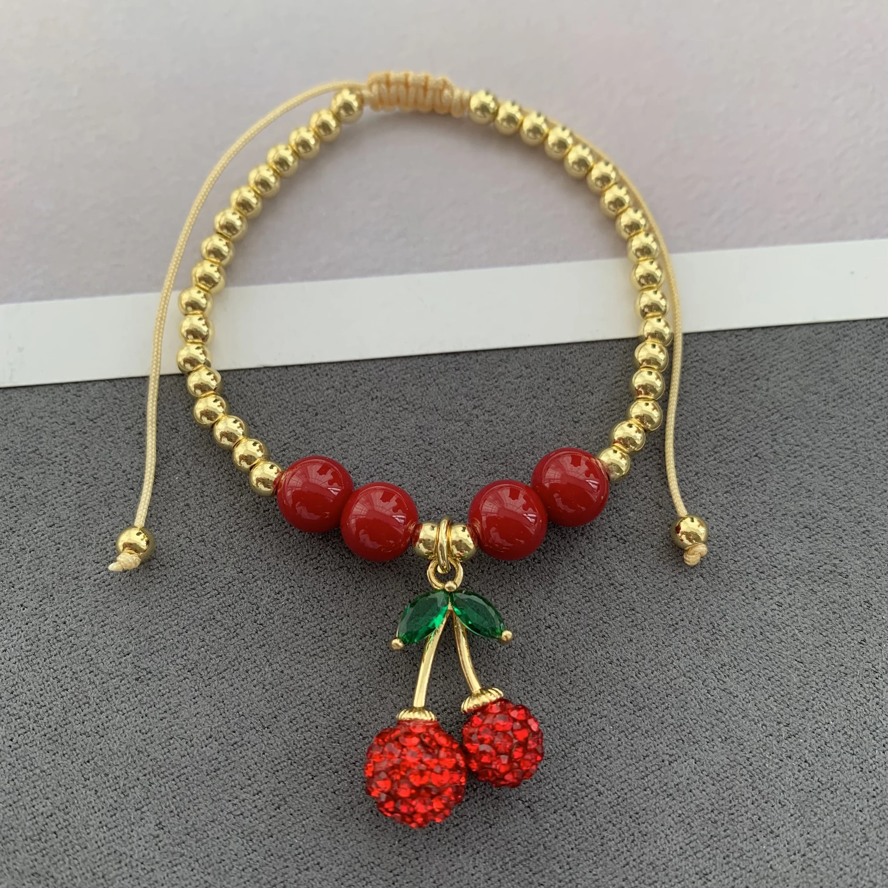 LS-L4512 Hot Selling Small Gold Beaded Bracelet for Women