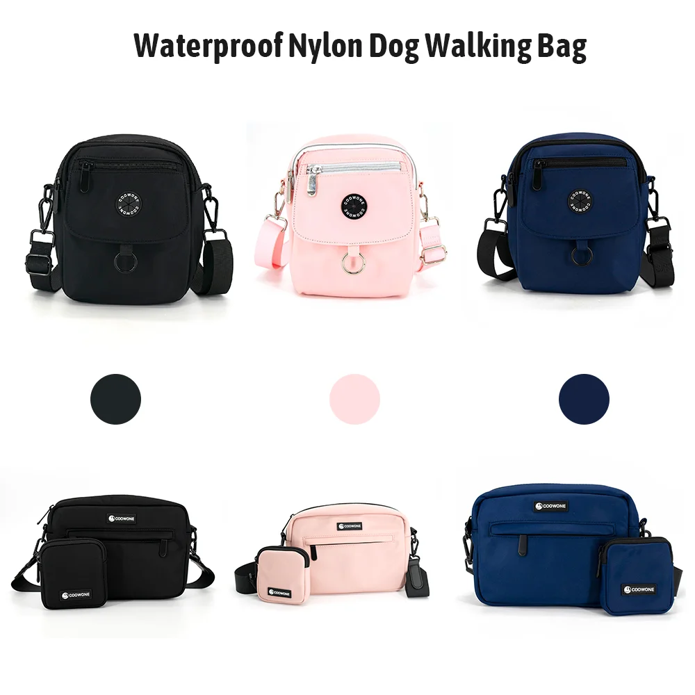 Personalized Dog Walking Crossbody Bag With Poop Bag Dispenser Dog ...