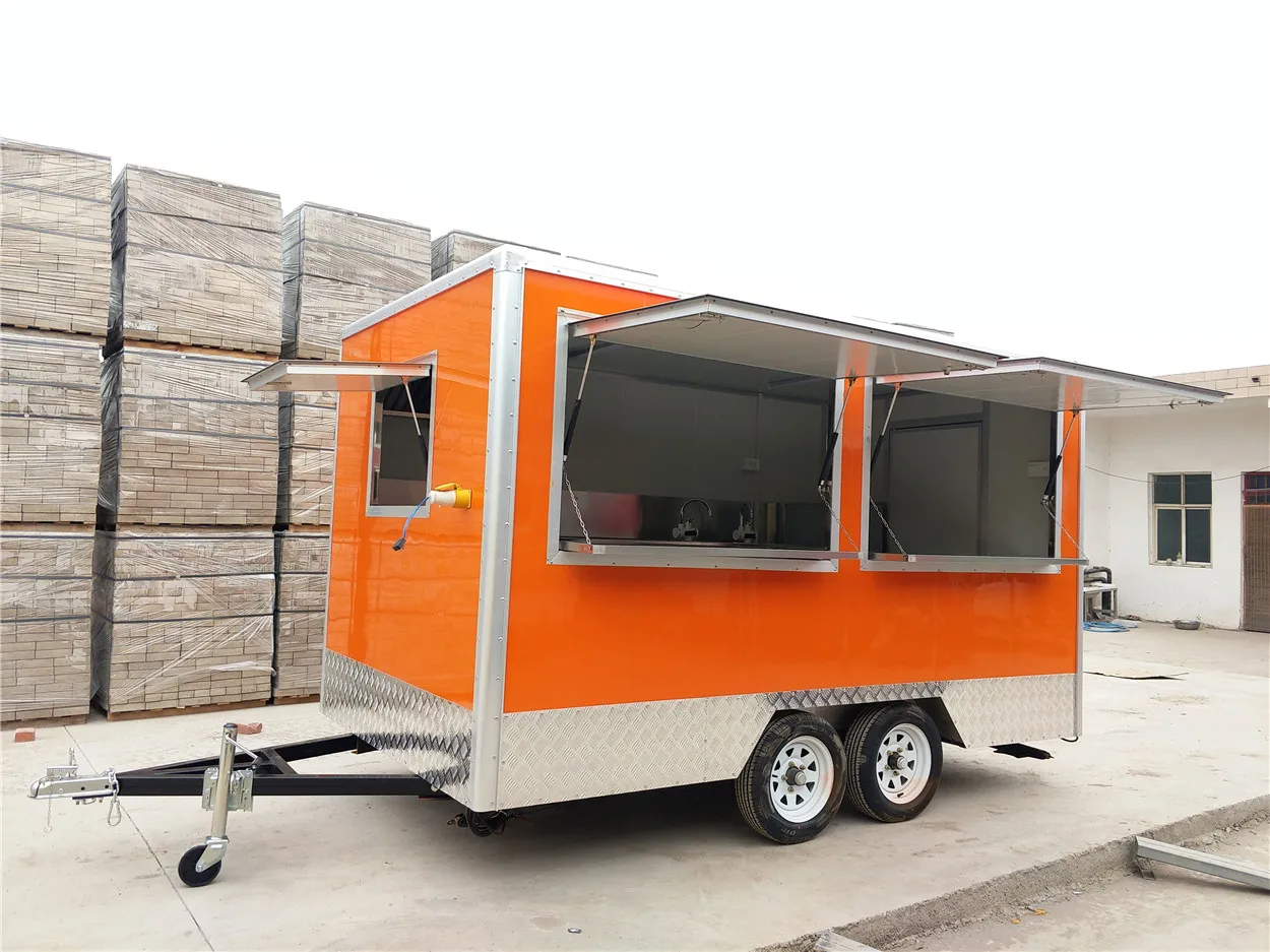 Food Truck New Arrival Outdoor Kitchen Fast Food Trailer With Cooking