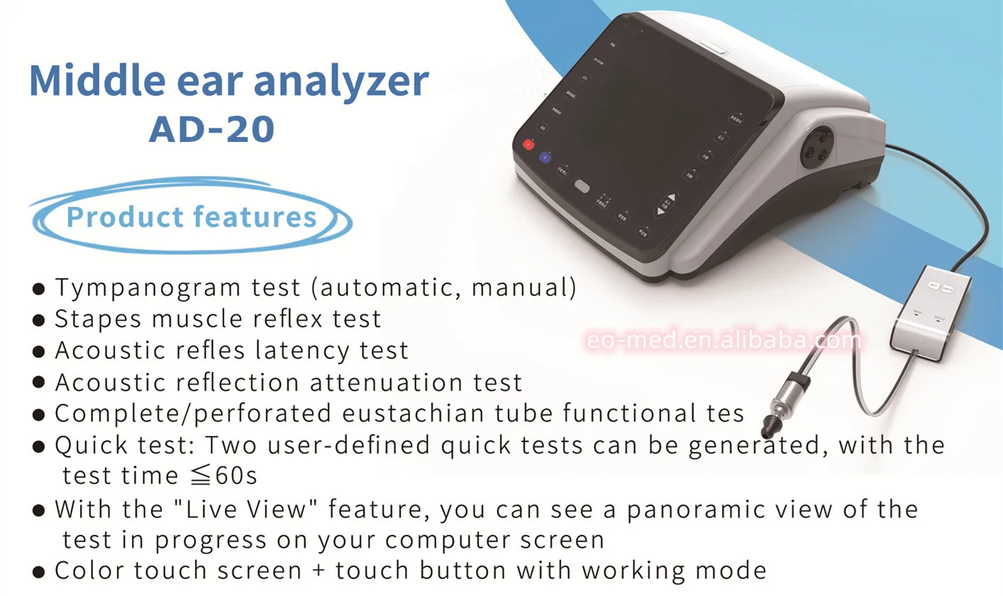 Tympanogram Automatic,Manual Test Tympanometer And Audiometer Clinical