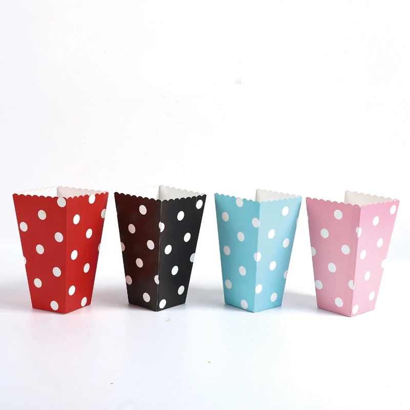 Factory Wholesale Mini Popcorn Boxes Custom Printed logo Food Grade Party Popcorn Paper Box
