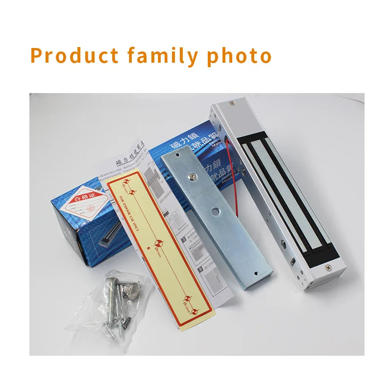 Electromagnetic Lock Automatic Unlock DC 12V 280kg 600Lbs Access Control Single Door Magnetic Lock for Sliding Door