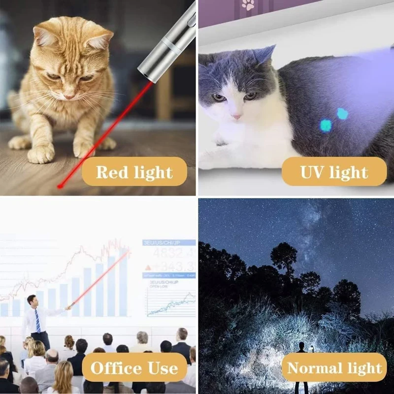product-750-750 best selling usb recharge 7 adjustable patterns laser cat toy tease stick training chaser interactive cat laser toy