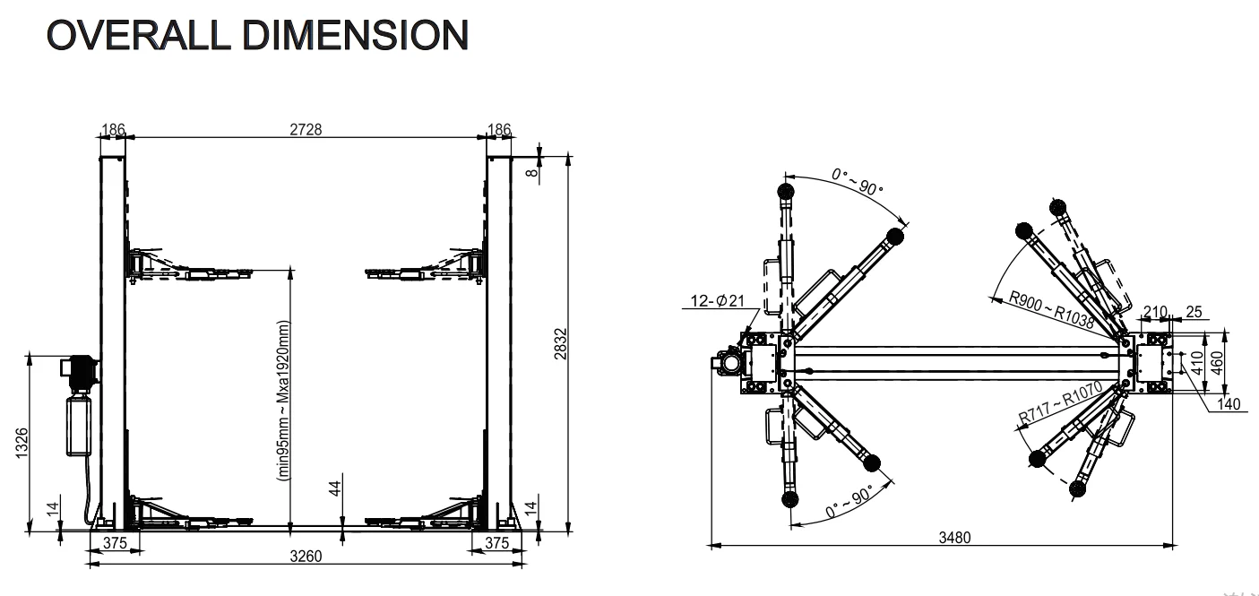 Two Post Car Lift /used Car Lifts For Sale /car Hoist Lift Lift Car 2