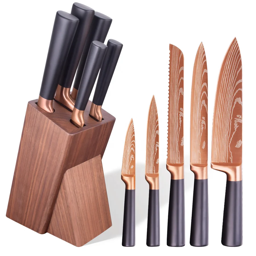 Wholesale Custom 6 Piece Stainless Steel Hollow Handle Kitchen Knife