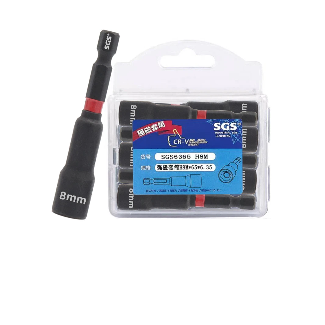 MOYOTEC Factory Direct Black Phosphating Magnetic Nut Driver 1/4''…