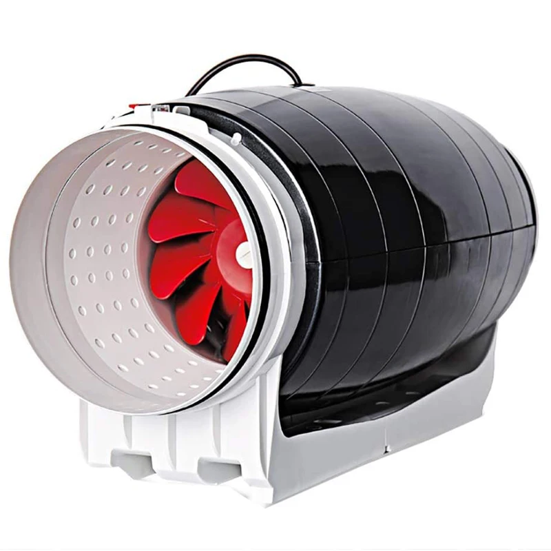 Silent Hydroponics Mixed Flow 6 Inch Inline Duct Fan for Grow Tent Ventilation