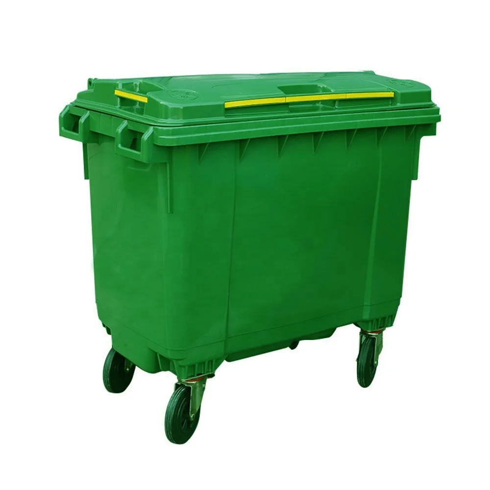 High Quality 1100L Plastic Trash Can Recycle Outdoor Waste Large