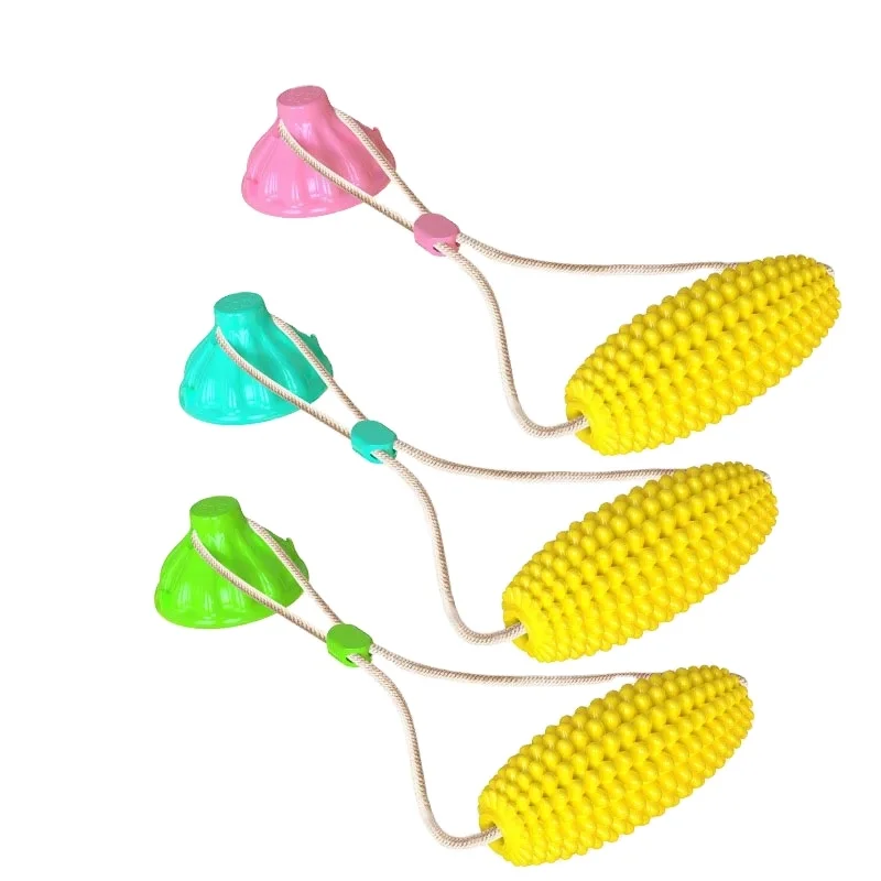 TPR Soft Eco Friendly Bite Resistant Corn Pet Dog  Float Toy Dog Depuy Bone