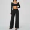 Black Top+Pants Set