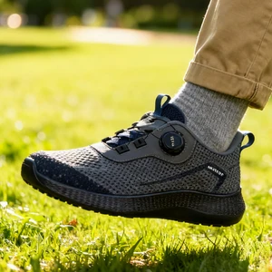 Four Season Factory Supply New Trend Hand Made Mesh  Men Casual Breathable Shoes