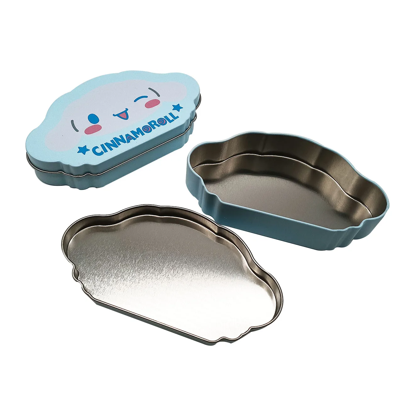 New Design High Quality Cloud Shape Empty Metal Cosmetic Candy Packaging Tin Box