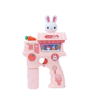 Hot Summer Children's Plastic Bubble Machine Popular Blue Cute Design Perfect Toy for Kids