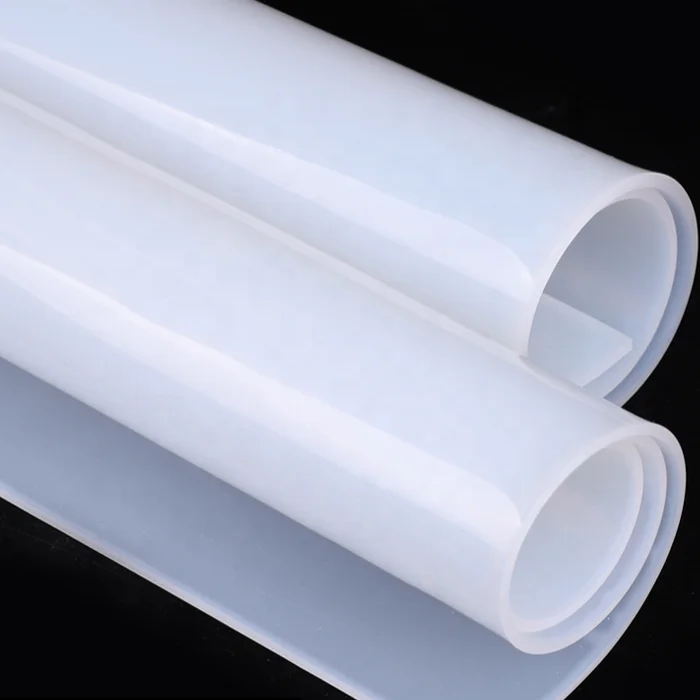 High Temperature Silicone Rubber Sheet Heat Resistant Transparent Mat Cushion Pad Eco-Friendly Factory Supply 1000*1000*2mm