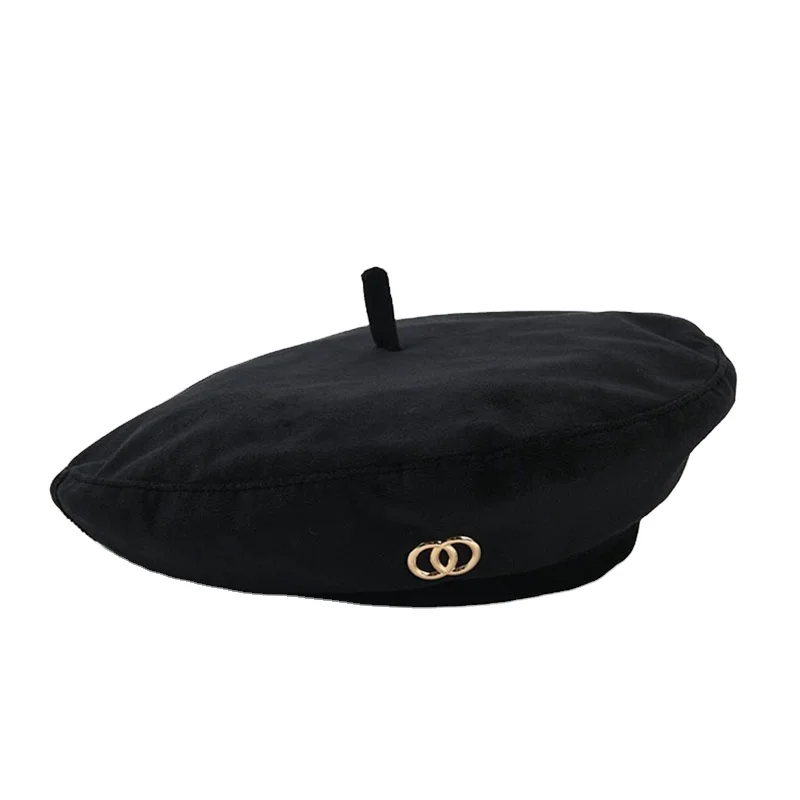 ladies velvet berets